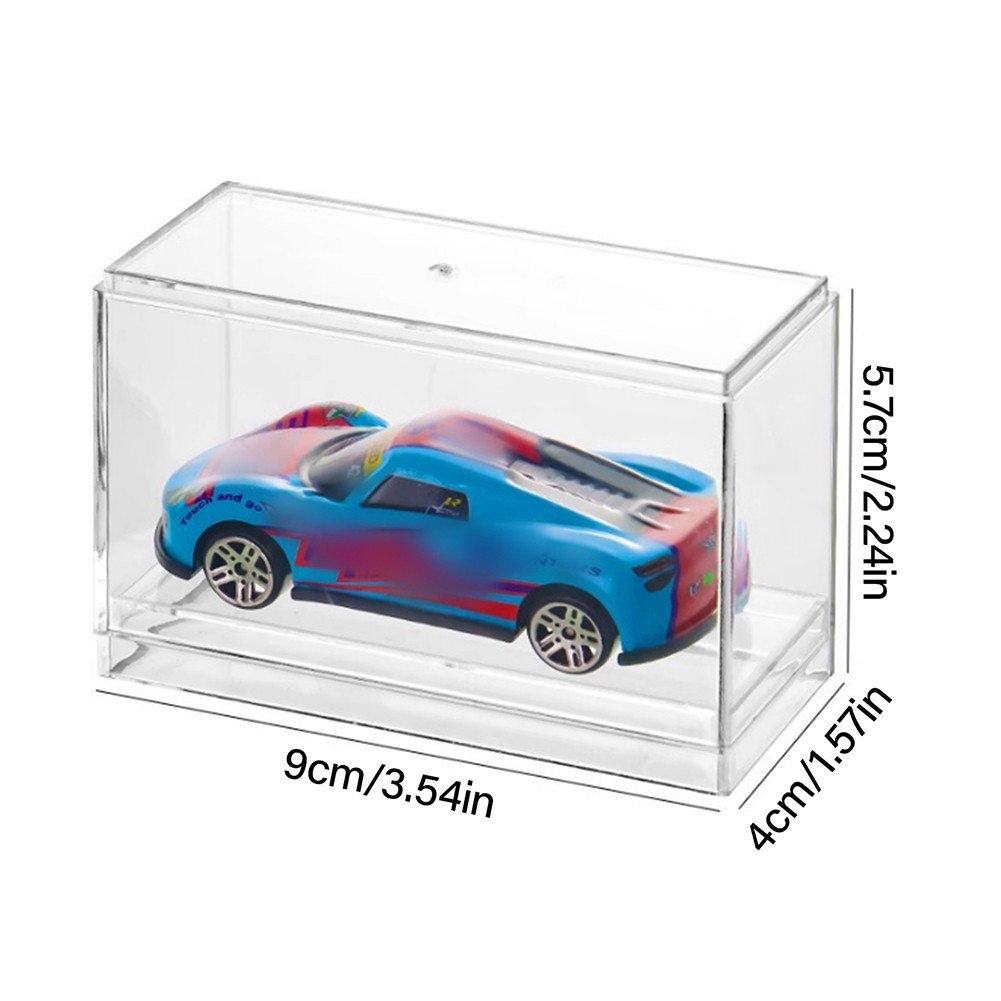 5-100x Clear Acrylic Display Case Storage Box For 1/64 Scale Diecast Model Cars