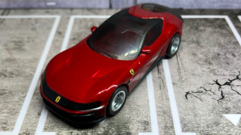 CUSTOM Red Ferrari 12Cilindri • Silver Star Real Riders • 2026 Hot Wheels