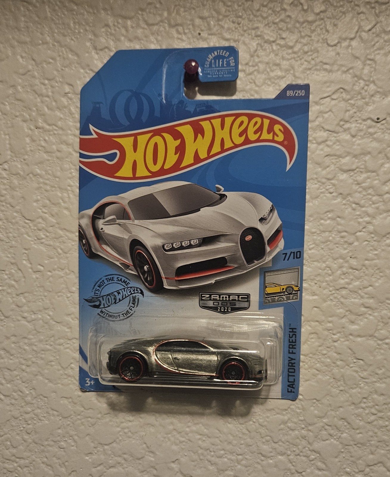2020 Hot Wheels ‘16 Bugatti Chiron #89 Factory Fresh Zamac #5 Rare Great Card🔥