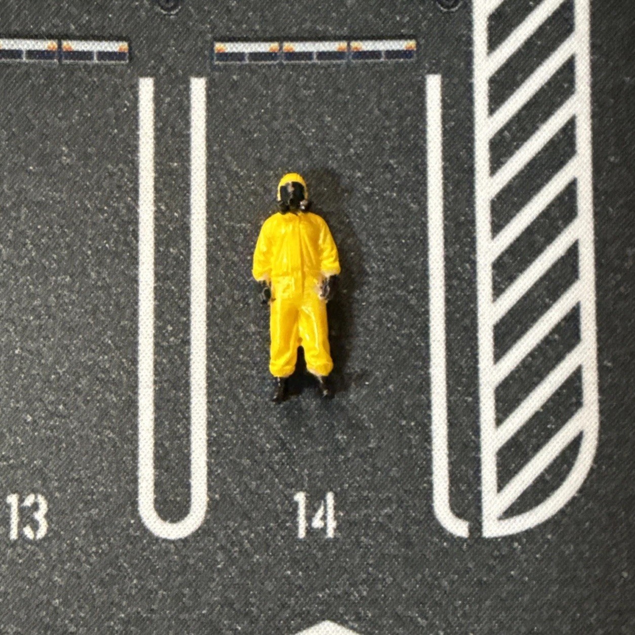 1:64 – Hazmat Suit Figure – Hand painted Resin – Custom Design And Made In USA