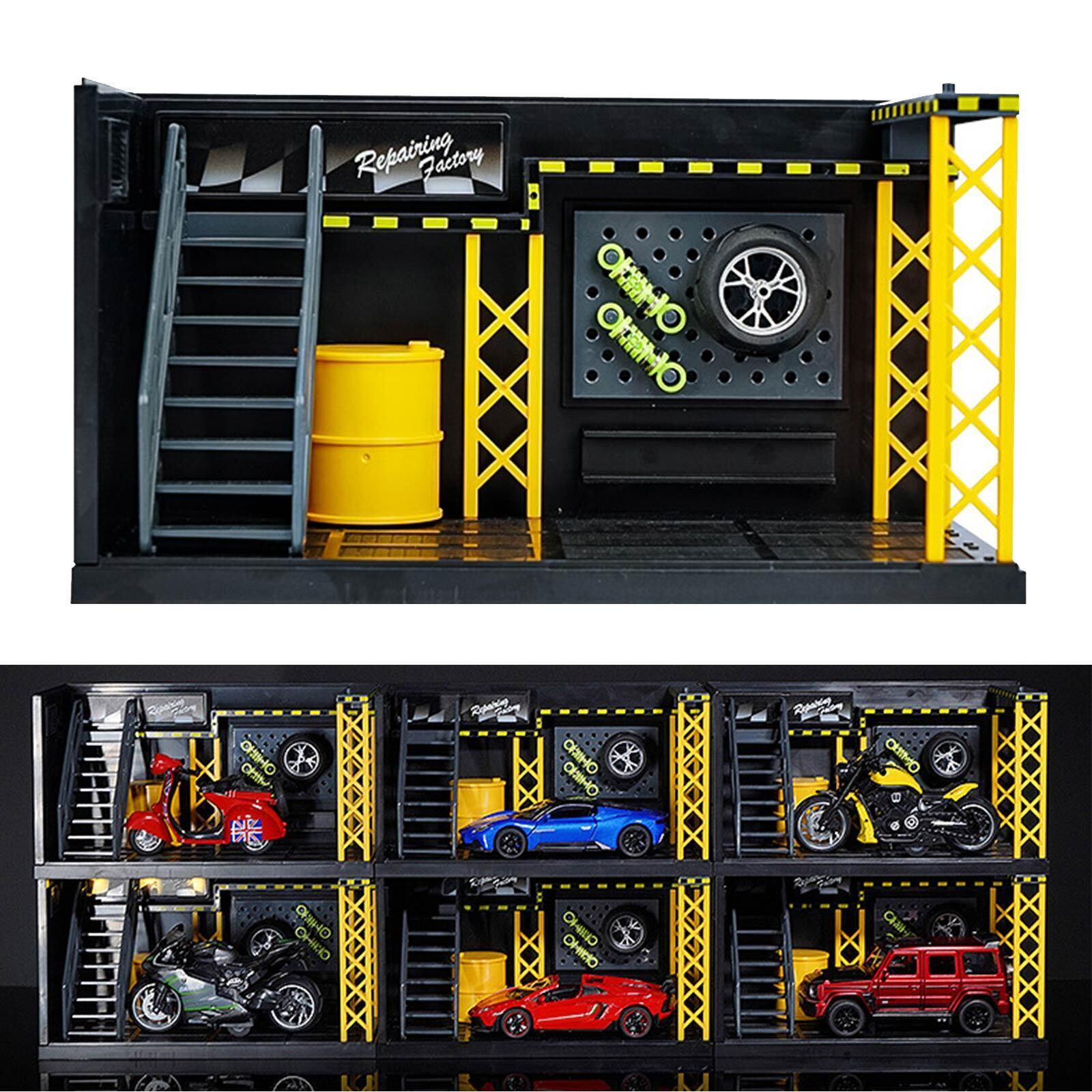 1/24 Diorama Model Car Repair Shop Model Diecast Garage Scene Model Toy DIY
