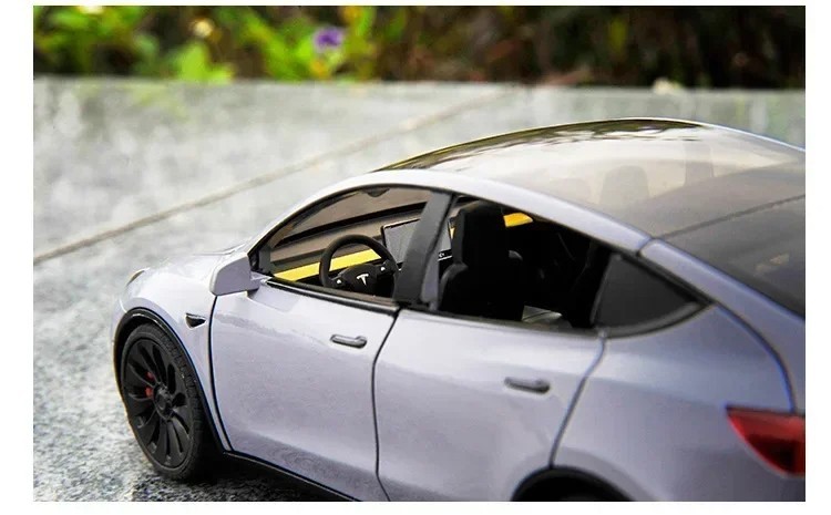 1:24 Tesla Model 3 Model Y Alloy Car Model Diecast Metal Toy Vehicles Car Model