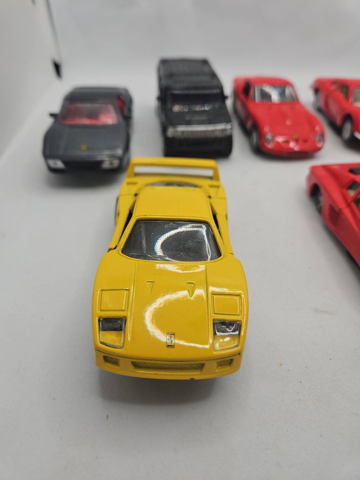 Maisto 1:36 & 1:46 Scale Model Pull Back Cars Lot Of 8 Hummer Ferrari #CR1