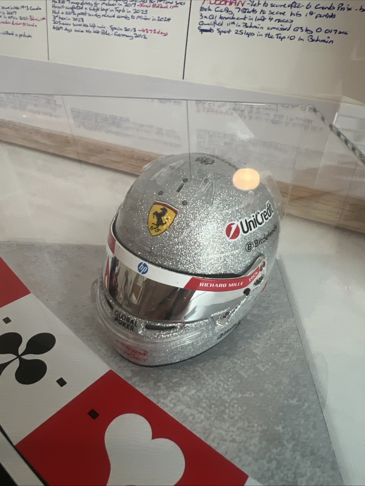 Looksmart 43 SF25 Lewis Hamilton Helmet HEC Limited Model Car Brand New Vegas