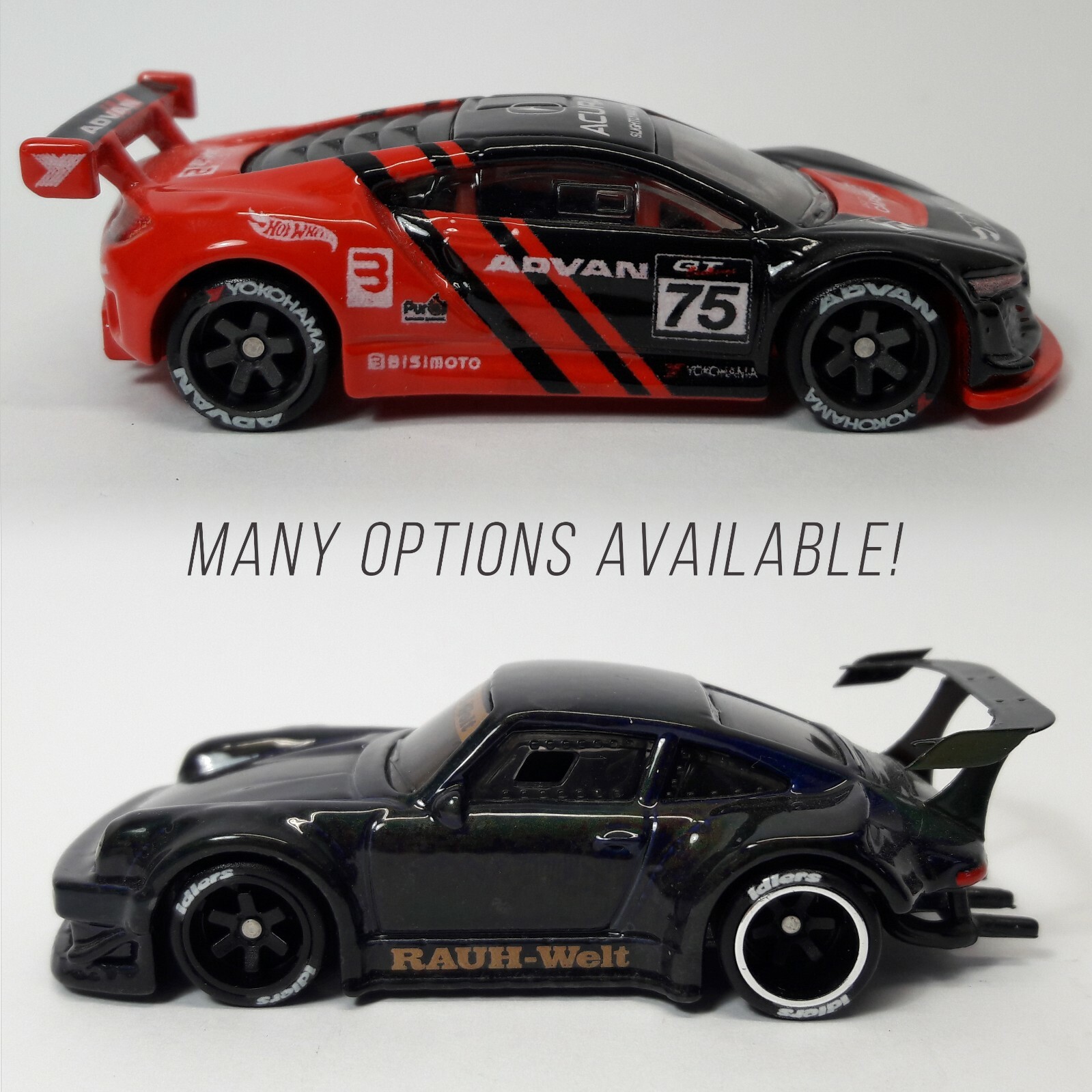 1/64 Scale TIRE LETTERS Custom Waterslide Decals for Hot Wheelz