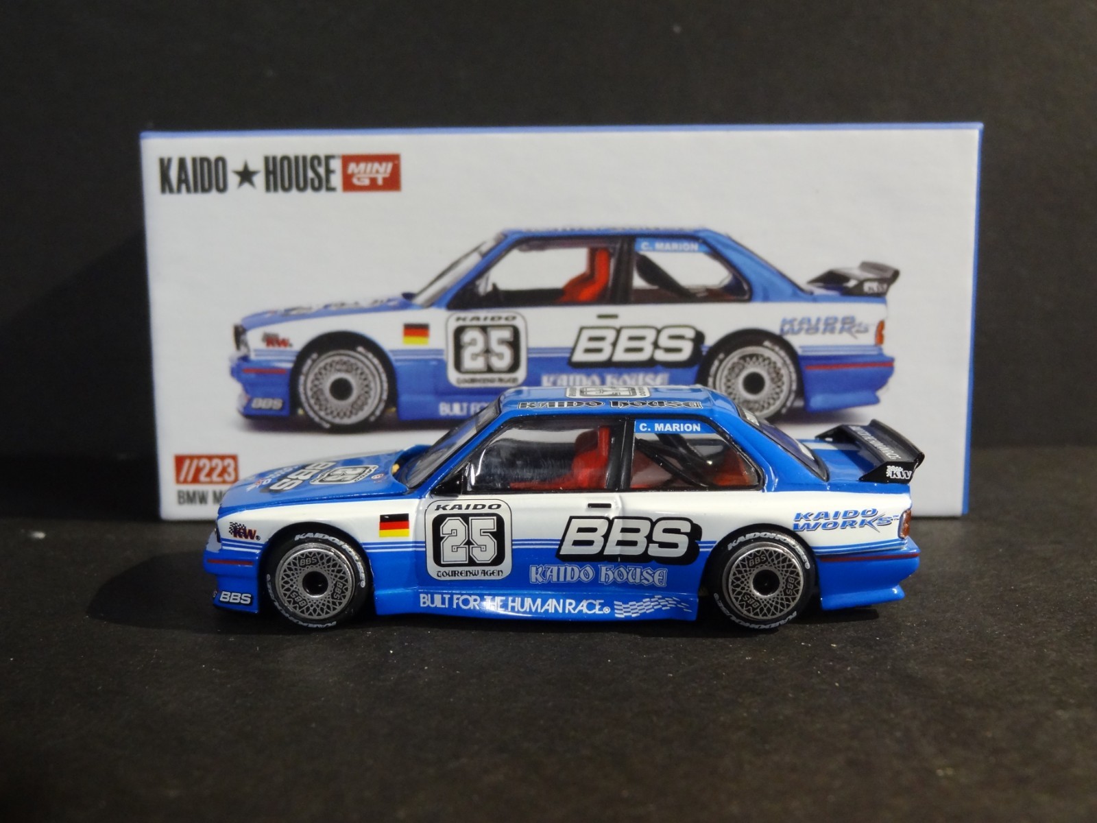 KAIDO HOUSE x MINI GT – BLUE – BMW M3 KAIDO TOURING CHAMP V1 #KHMG223
