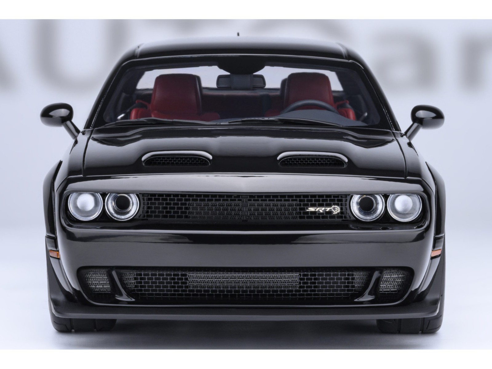 2023 DODGE CHALLENGER SRT SUPER STOCK PITCH BLACK 1/18 MODEL BY AUTOART 71765