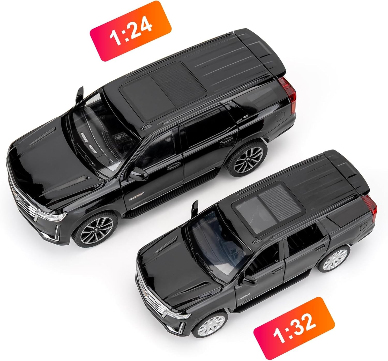 Toy Car Compatible for 1:24 Escalade SUV Model Car, Alloy Pull Back Diecast Coll