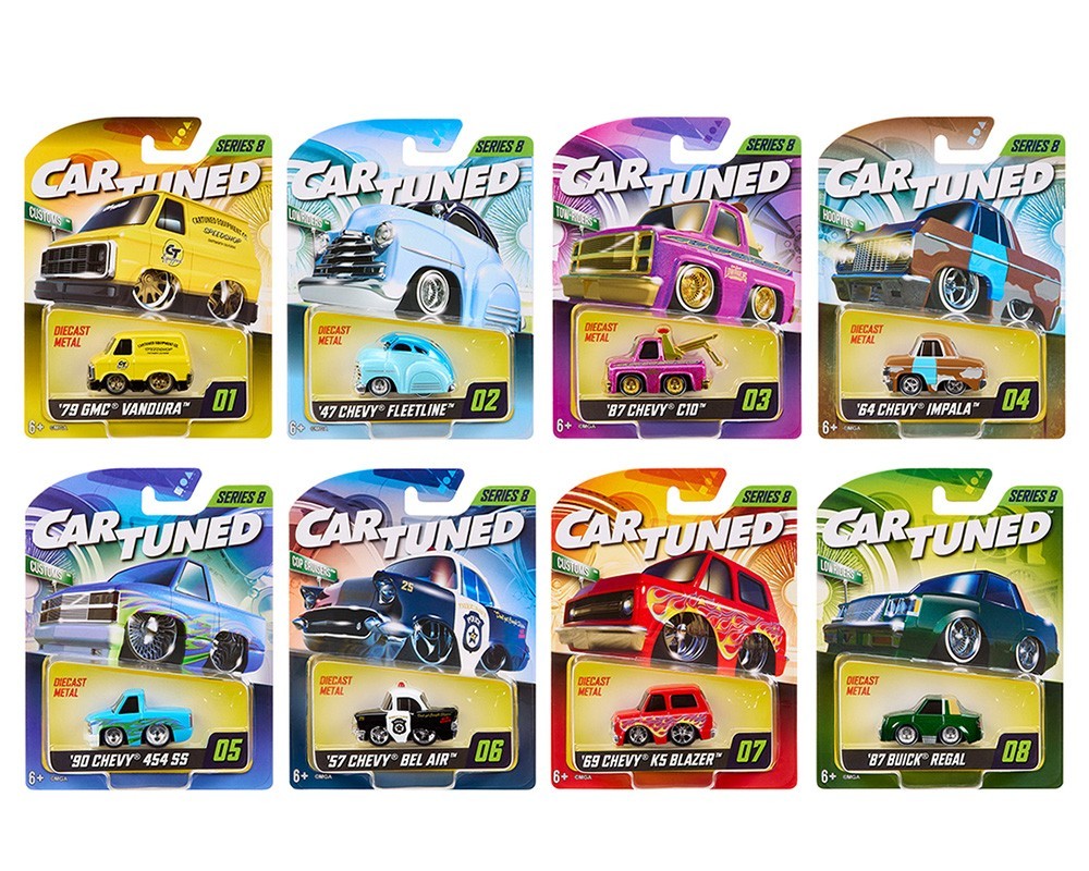 CarTuned 1:64 Series 8 Mainline Assortment of 8 Cars Set, 592631-XX7 Seal Box