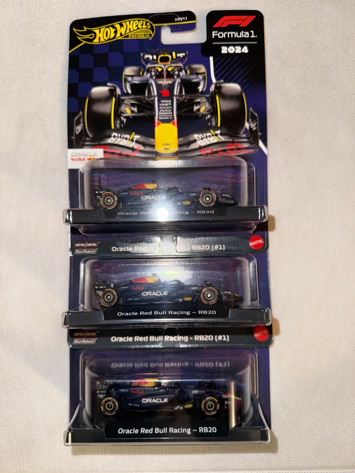 Hot Wheels 2024 Premium Formula 1 2024 Mix Set of 2 Cars, F1 Racing HRV11-956H
