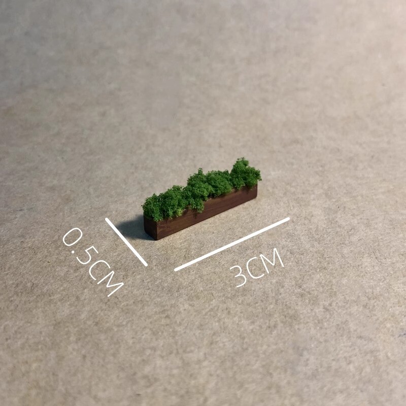 Diorama 1:64 Scale Vine Green Plants Potted Plant Model Scene Display Prop Model