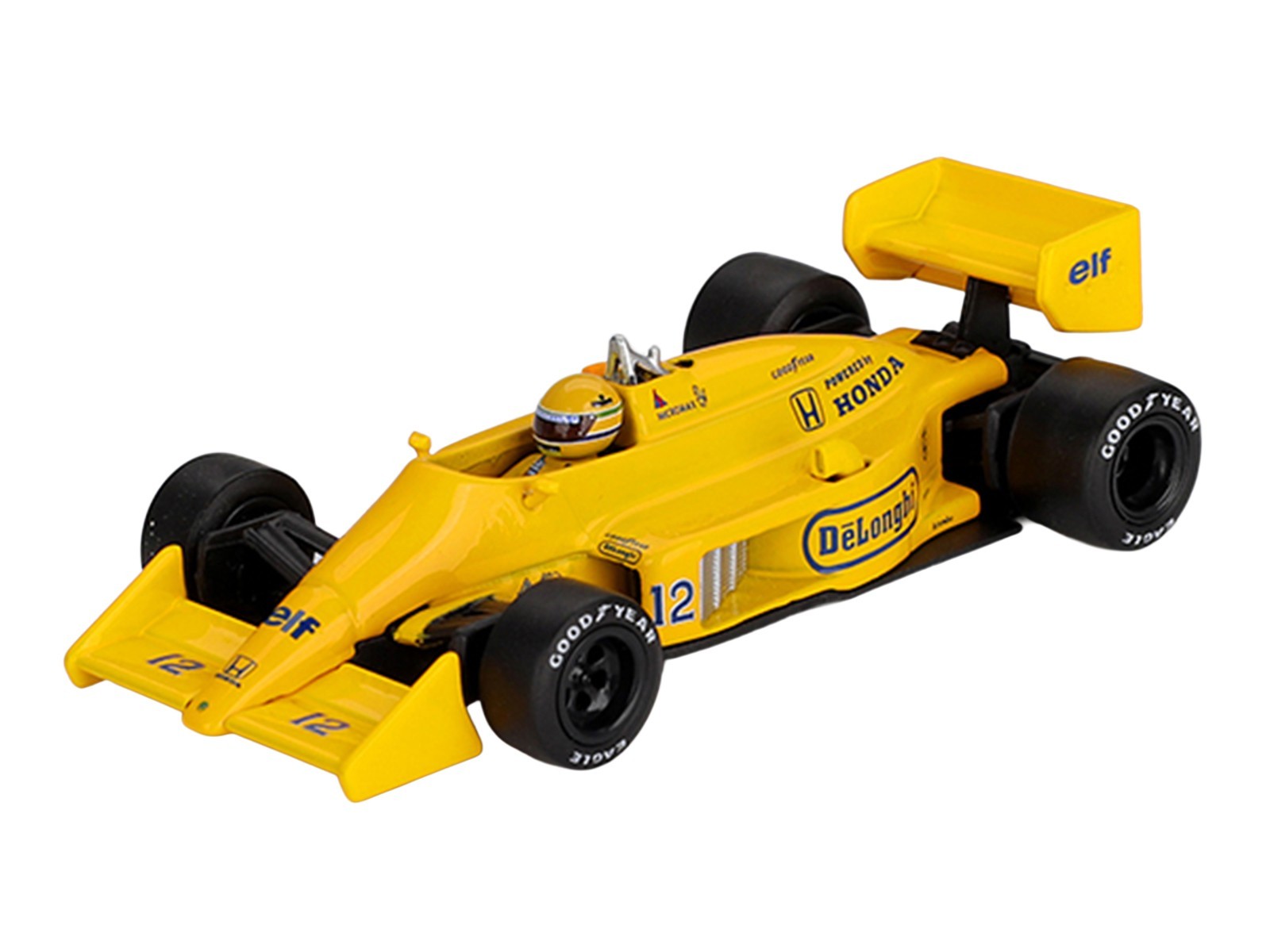LOTUS 99T #12 SENNA WINNER F1 MONACO GP (1987) 1/64 BY MINI GT MGT01088