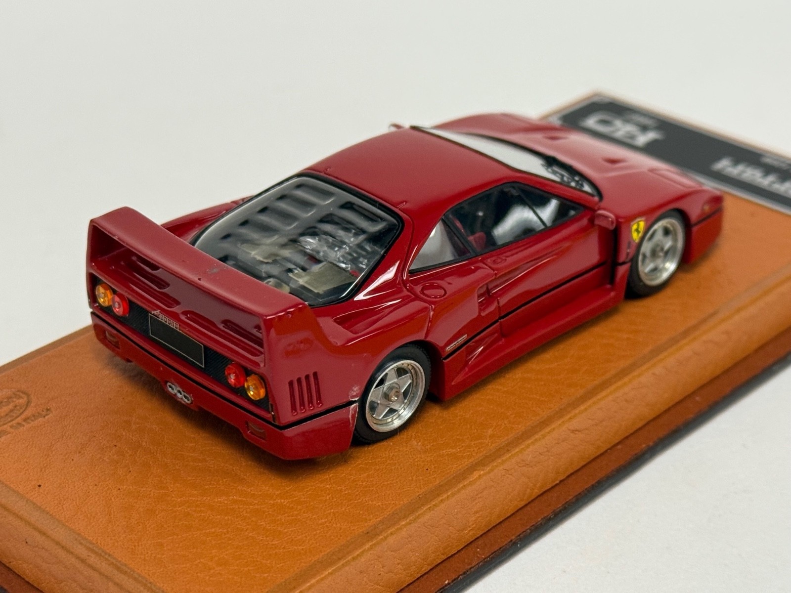 1/43 BBR Ferrari F40 from 1987 in Rosso Corsa Red Ferrari dealer Edition ABG303