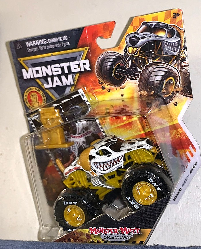 SPIN MASTER 2026 DIECAST MONSTER JAM GOLD TROPHY CARD SERIES #01 4 TRUCK SET NEW