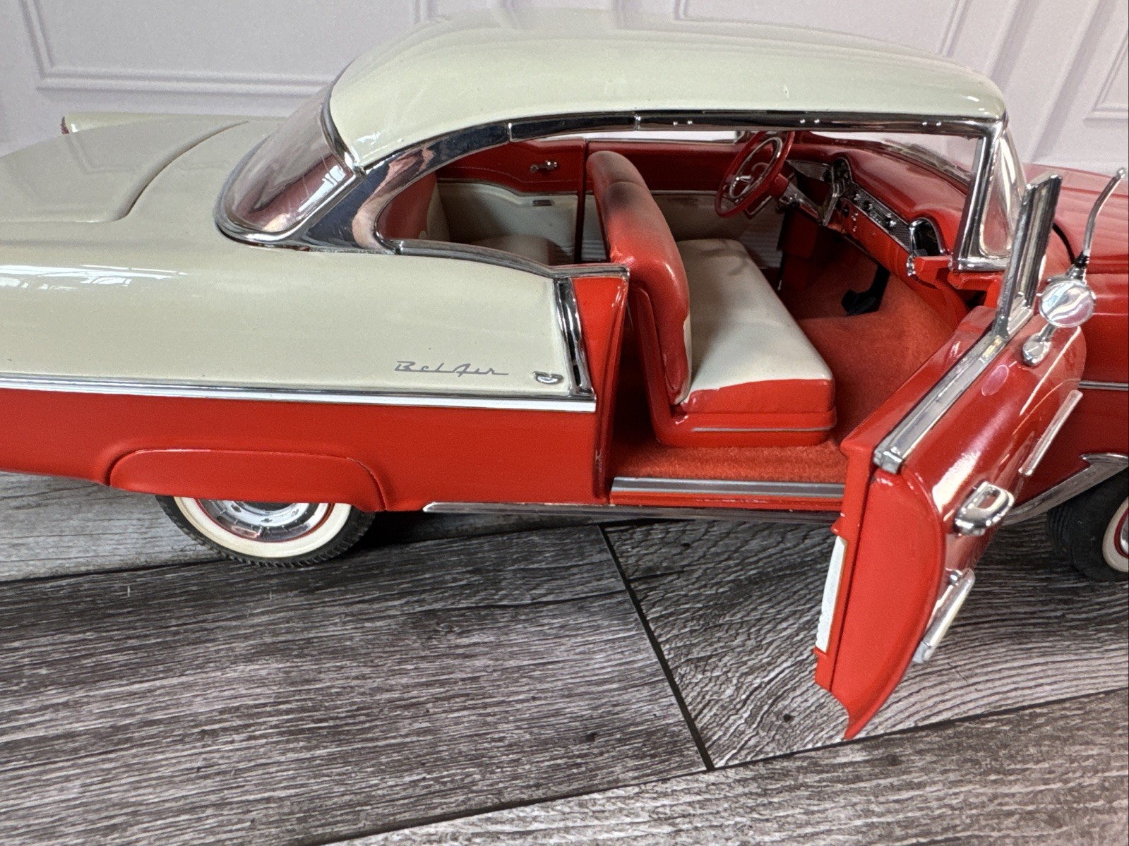 Danbury Mint 1955 Chevy Chevrolet Bel Air 1/16 Hardtop Coupe Diecast Car