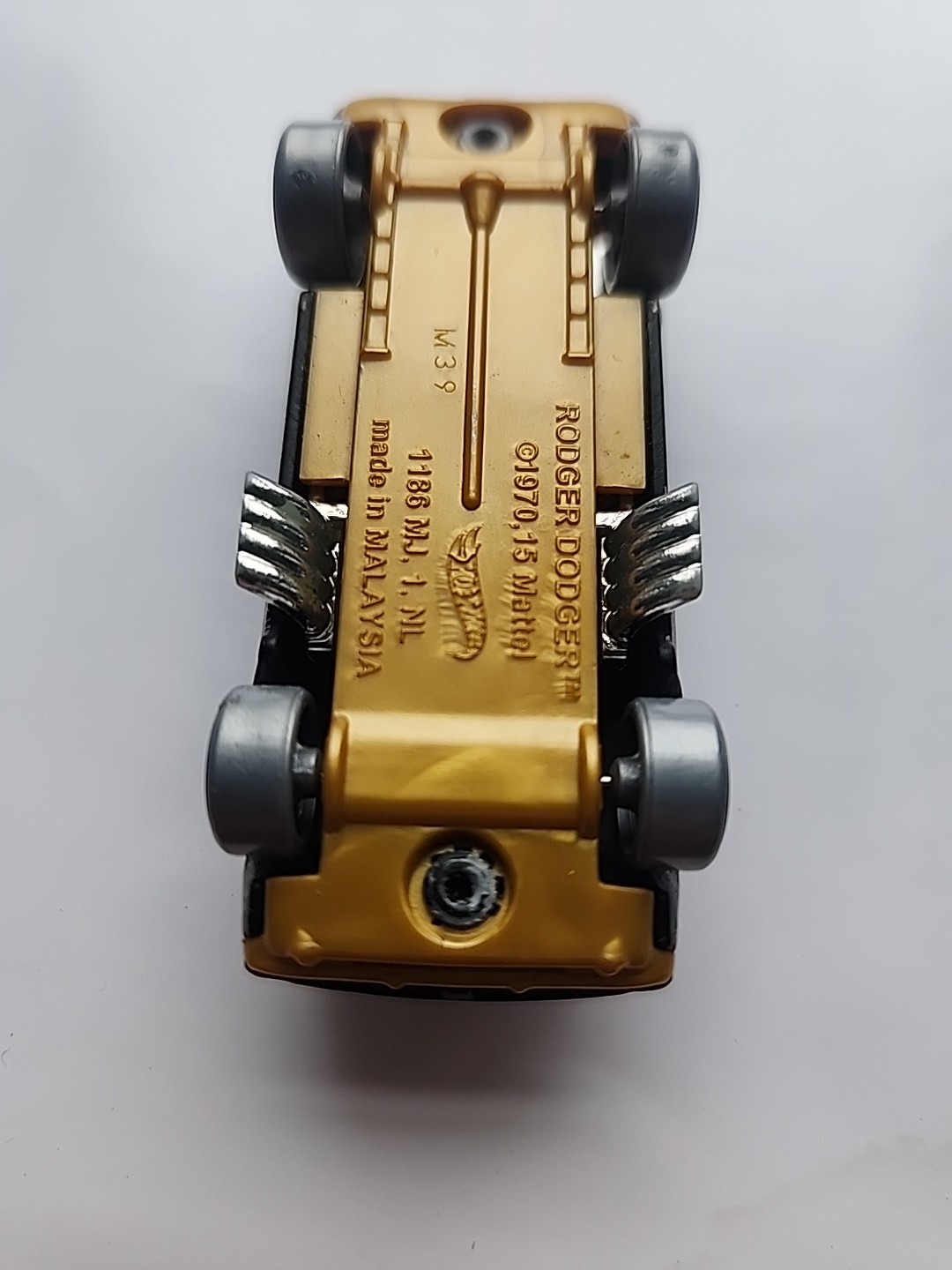 Hot Wheels Art Cars ~ 1970 RODGER DODGER ~ Steampunk Black Gold Diecast