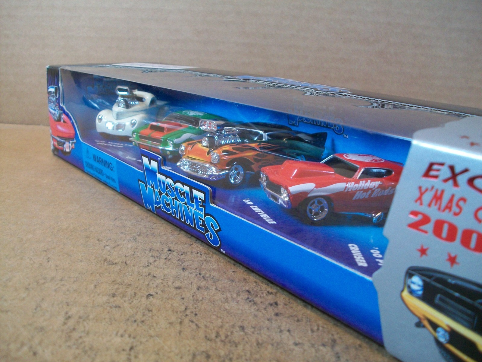 2001 Muscle Machines ~ California Too Hot ~ 5 Pack ~ 1:64 ~ Exclusive Xmas Cars