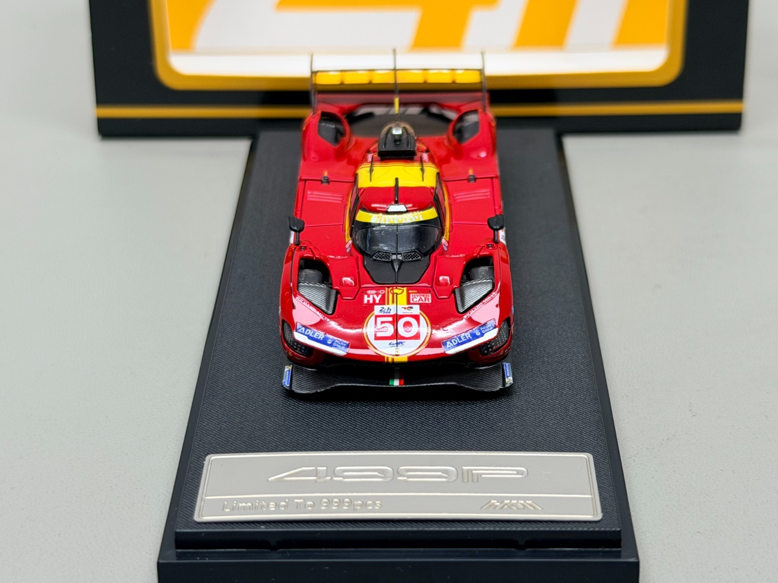 HKM 1/64 Ferrari 499P Hypercar Le Mans Alloy Car Model