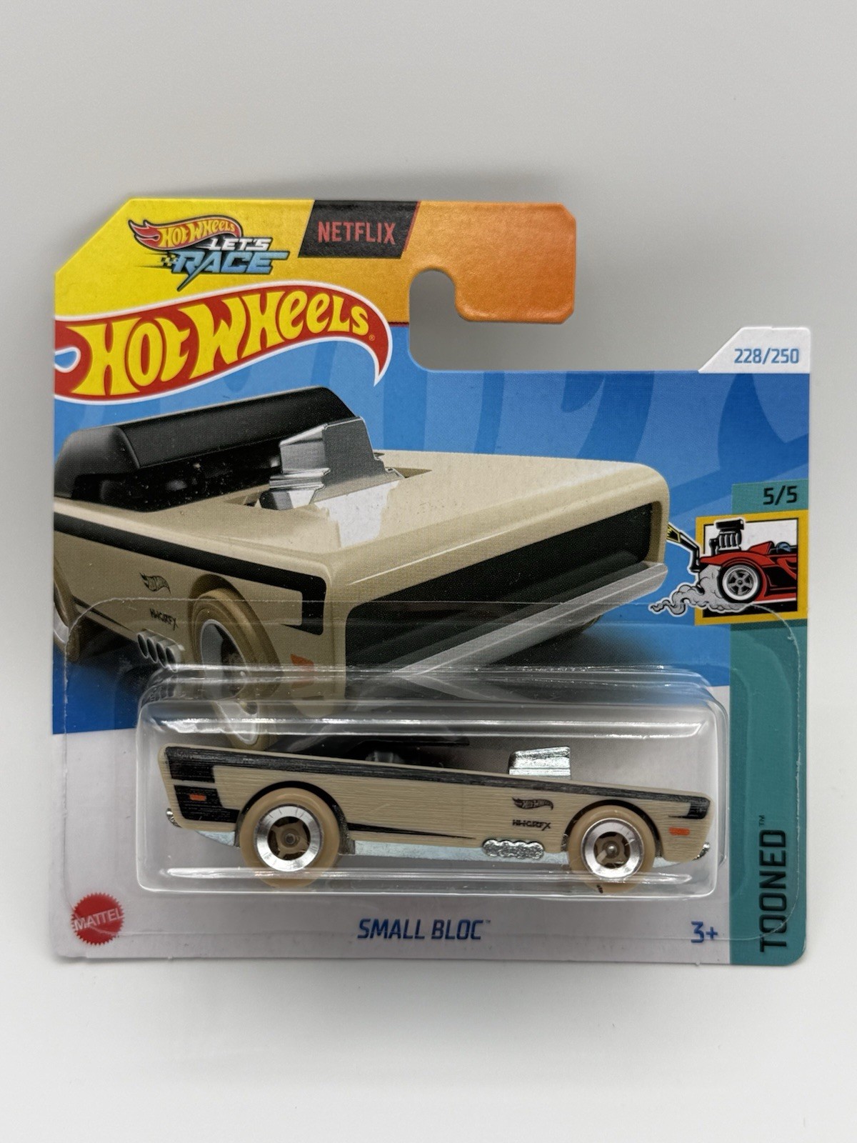 Hot Wheels Short Card Small Bloc 228/250 Tooned 5/5 Black/Tan