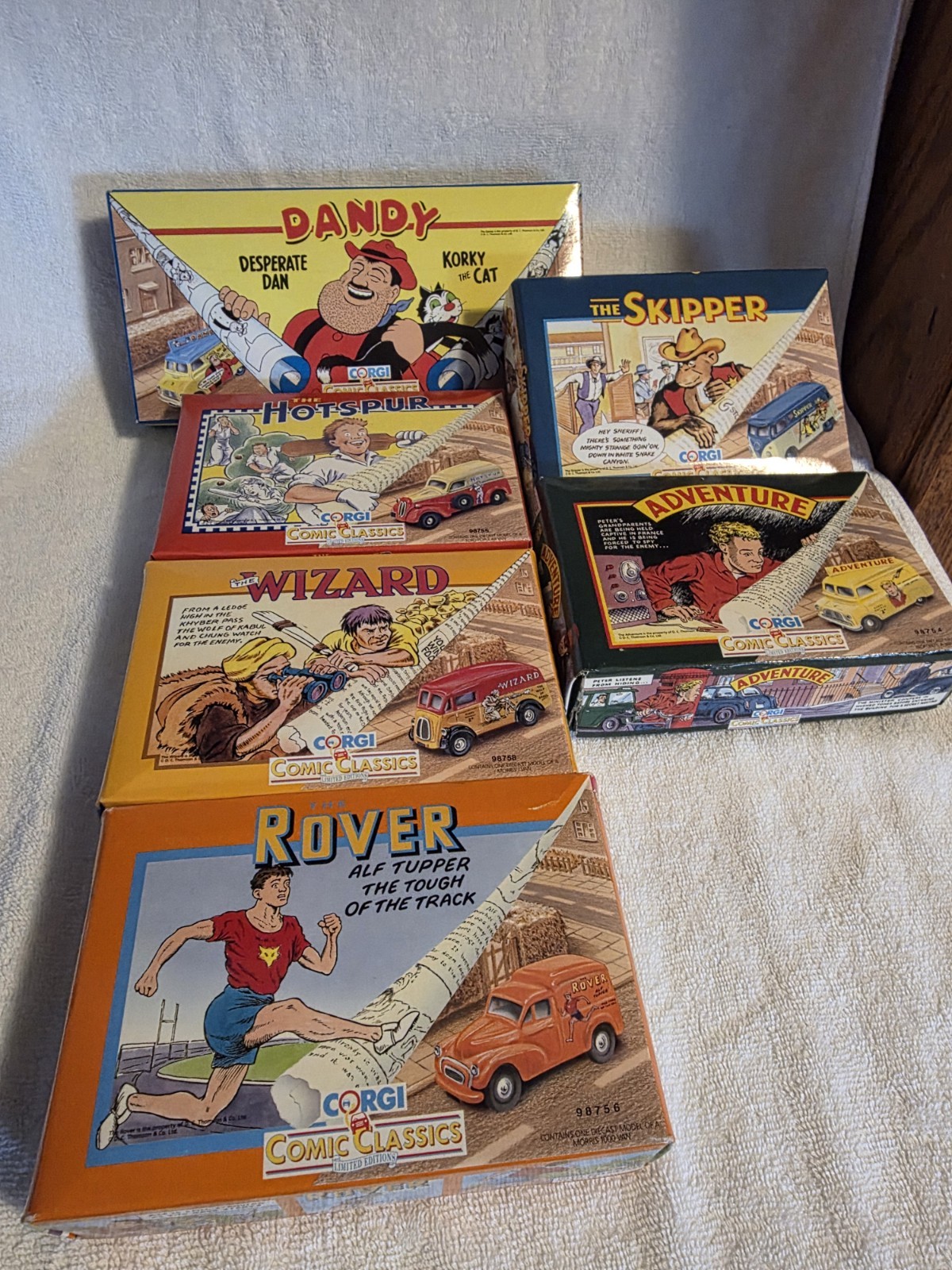 Corgi Comic Classics Limited Edition Boxed Complete Set Of 6 Limited Ed Of 7500