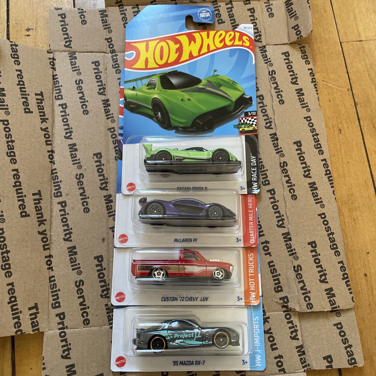 2024 Hot Wheels Kroger Exclusive Mazda RX-7 Chevy LUV Pagani R Mclaren P1 Lot 4