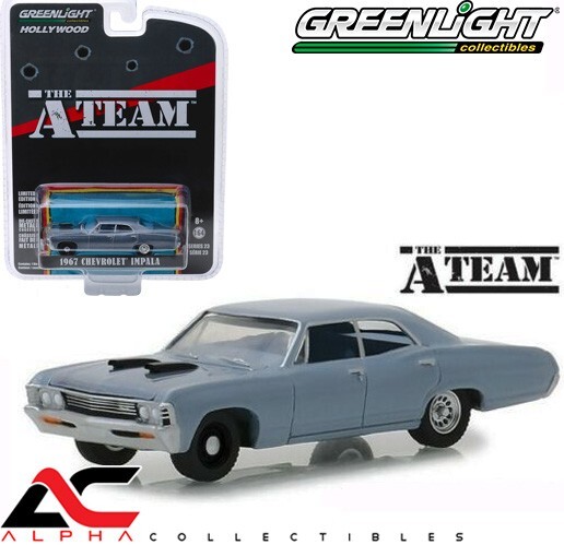 GREENLIGHT 44830D 1:64 1967 CHEVROLET IMPALA A-TEAM HOLLYWOOD SERIES 23