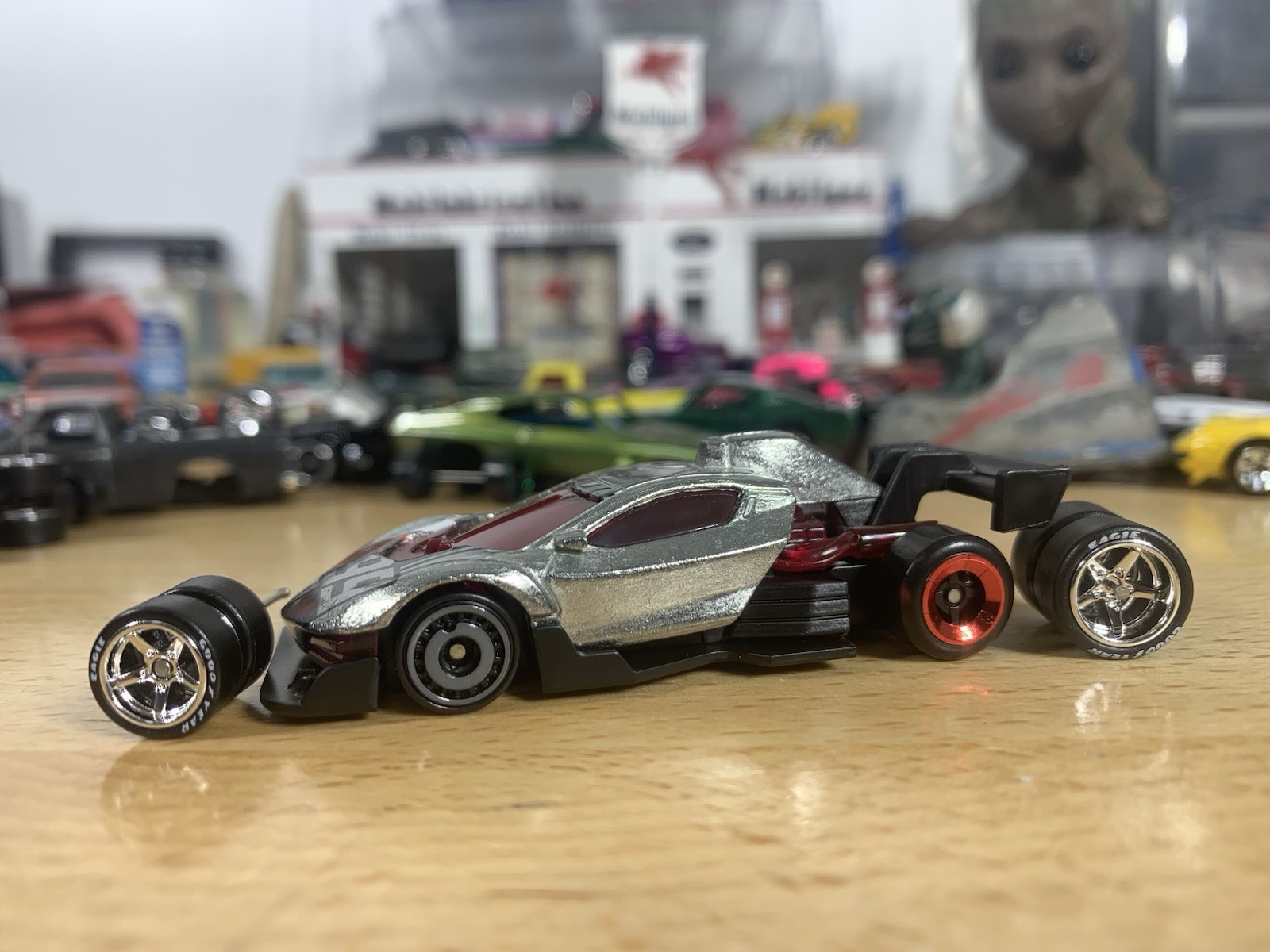Hot Wheels Punk Rod Zamac Custom Wheel Swap