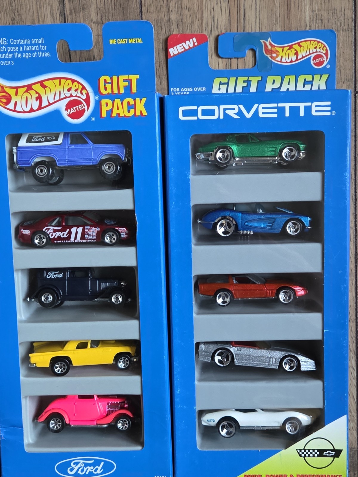 Hot Wheels 5 Gift Pack 60’s Muscle Cars, Classic Collection Corvette Lot Of 4