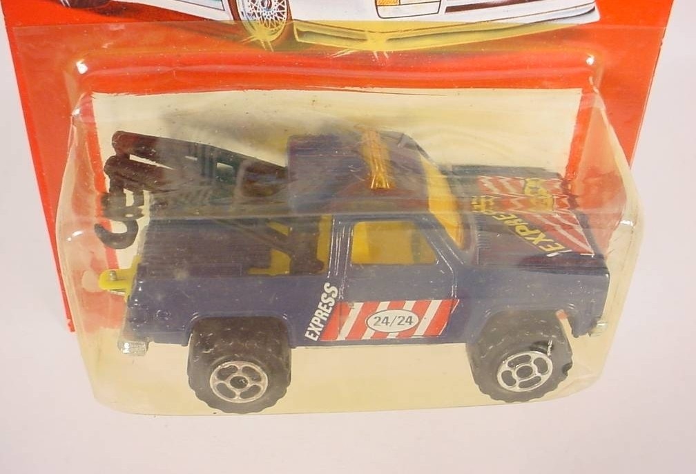 Majorette Blue Depanneuse 4×4 Chevrolet Tow Truck # 228 1:62 France