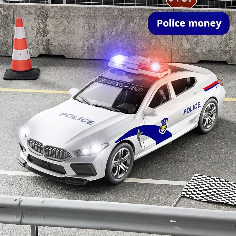 1:32 Simulation M8 Police Car Car Model Car With Sound and Light High Simula