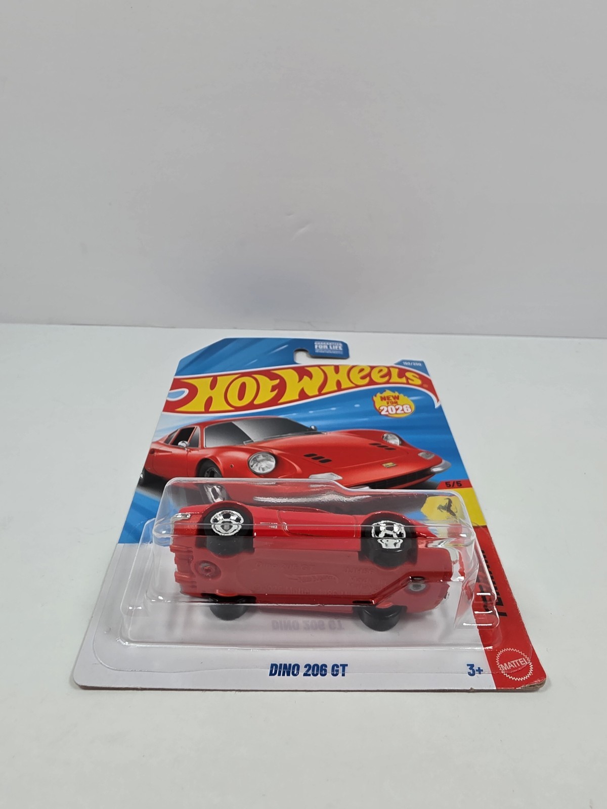 2026 Hot Wheels – Dino 206 GT (Red) – 150/250 – Ferrari 5/5 – New