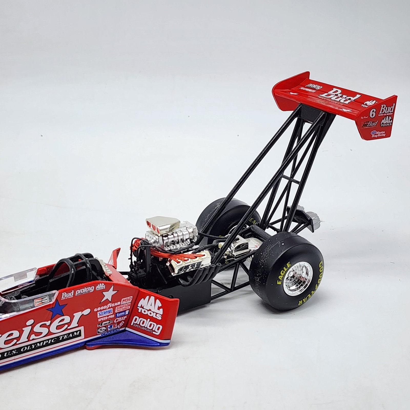 55D 2000 Kenny Bernstein Budweiser US Olympic Team NHRA Top Fuel Dragster 1/24
