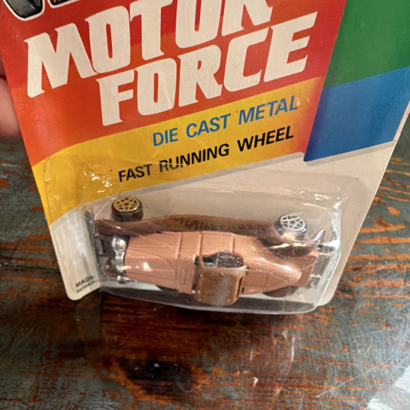 Motor Force Diecast Metal Brown Car Fast Running Wheel Ages 3-4 Years