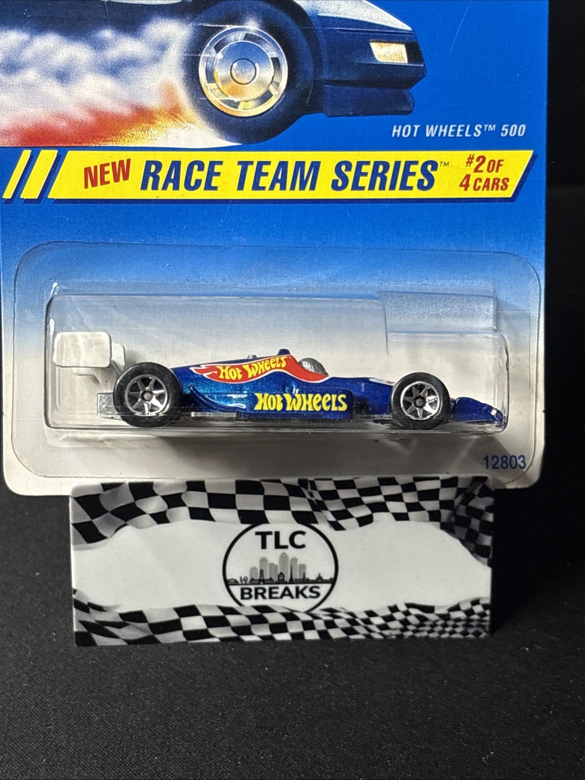 1995 Hot Wheels #276 Race Team Series 2/4 HOT WHEELS 500 Blue w/Chrome