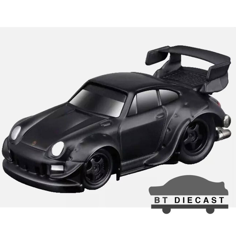 MAISTO MUSCLE MACHINES RWB PORSCHE 911 993 1/64 BLACKOUT ED. MATTE BLACK 15583