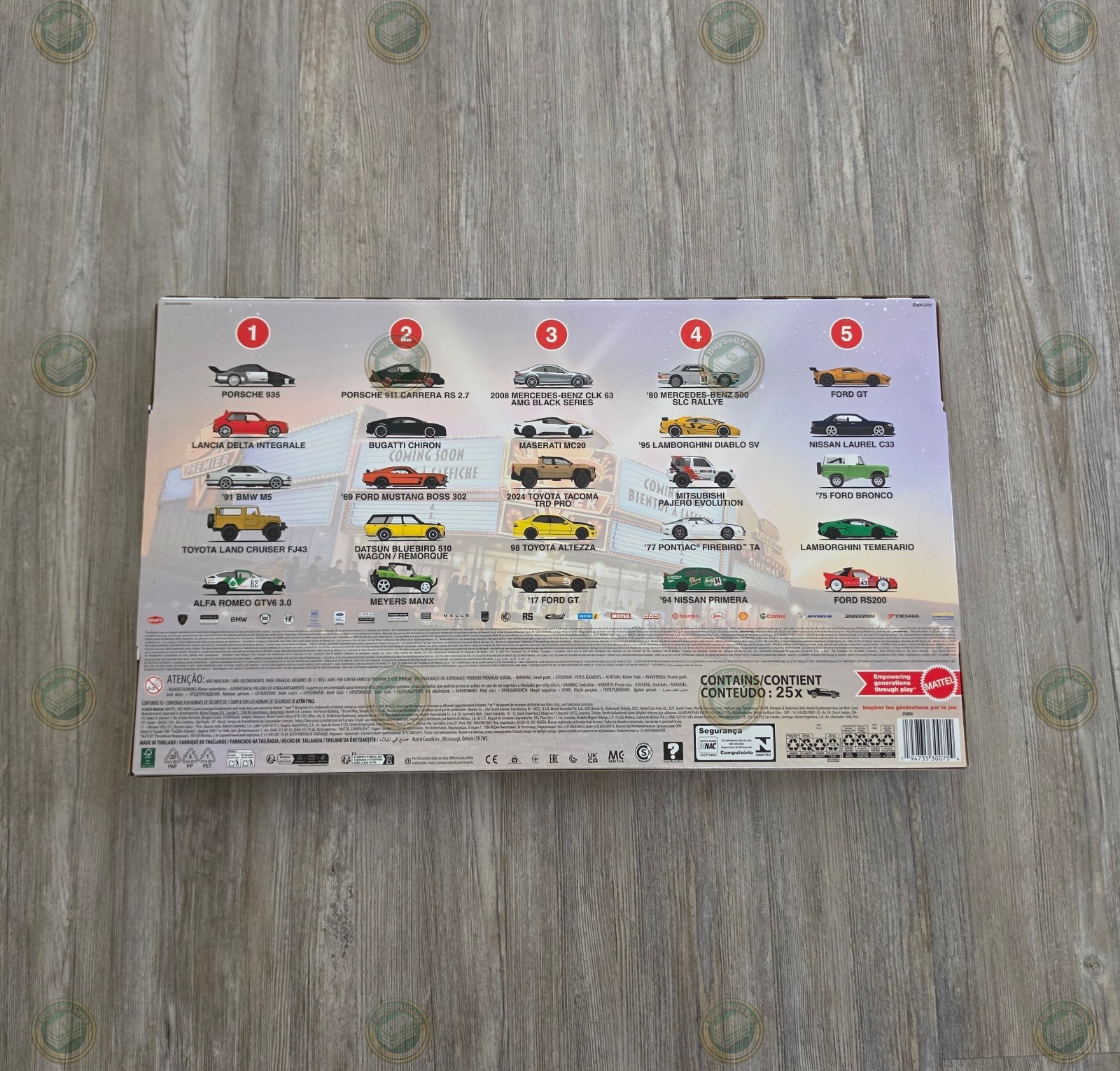 Hot Wheels Boulevard 25-Car Factory Set 2025, 25 Premium Die-Cast 1:64 Scale Car