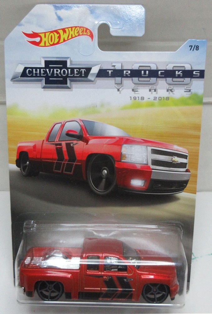 Hot Wheels 2018 100 Years of Chevy Trucks Complete 8 Car SET