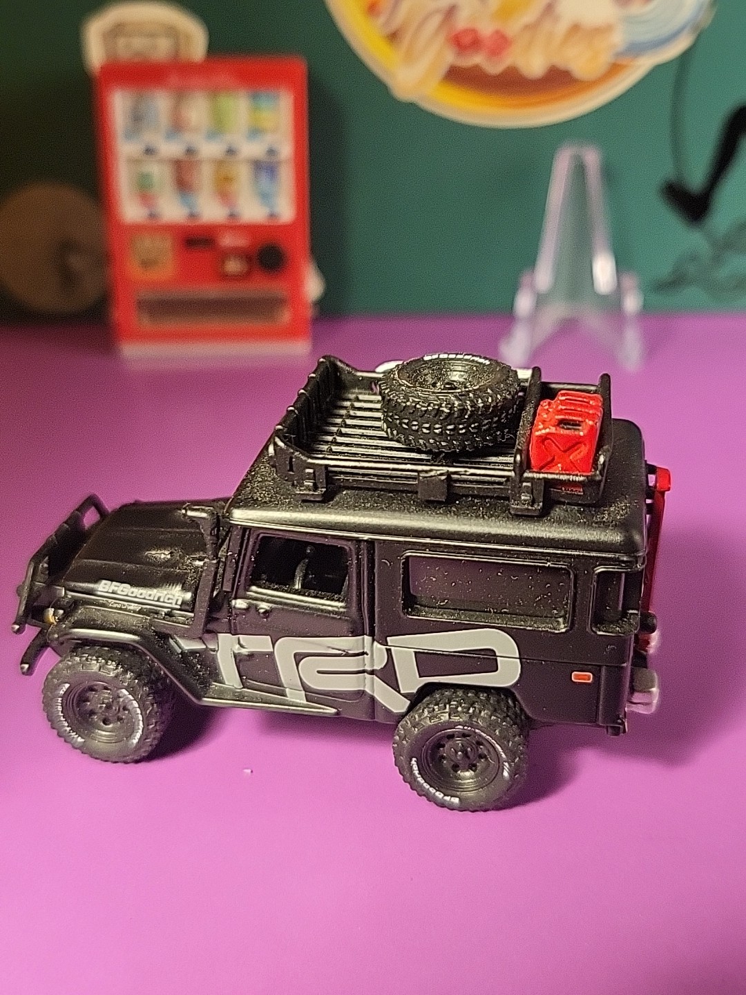 Johnny Lightning Mijo 1980 Toyota Land Cruiser FJ40 TRD Off Road Black LOOSE