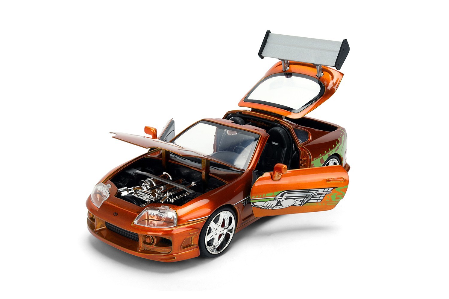 JADA 25th Yrs Fast & Furious 1:24 Brian Toyota Supra Brush Finish Orange 37703