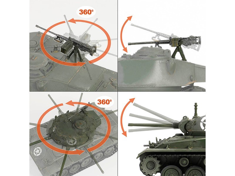M24 CHAFFEE TANK “8TH AD 36TH TB-US ARMY” 1/32 BY FORCES OF VALOR 801002 A