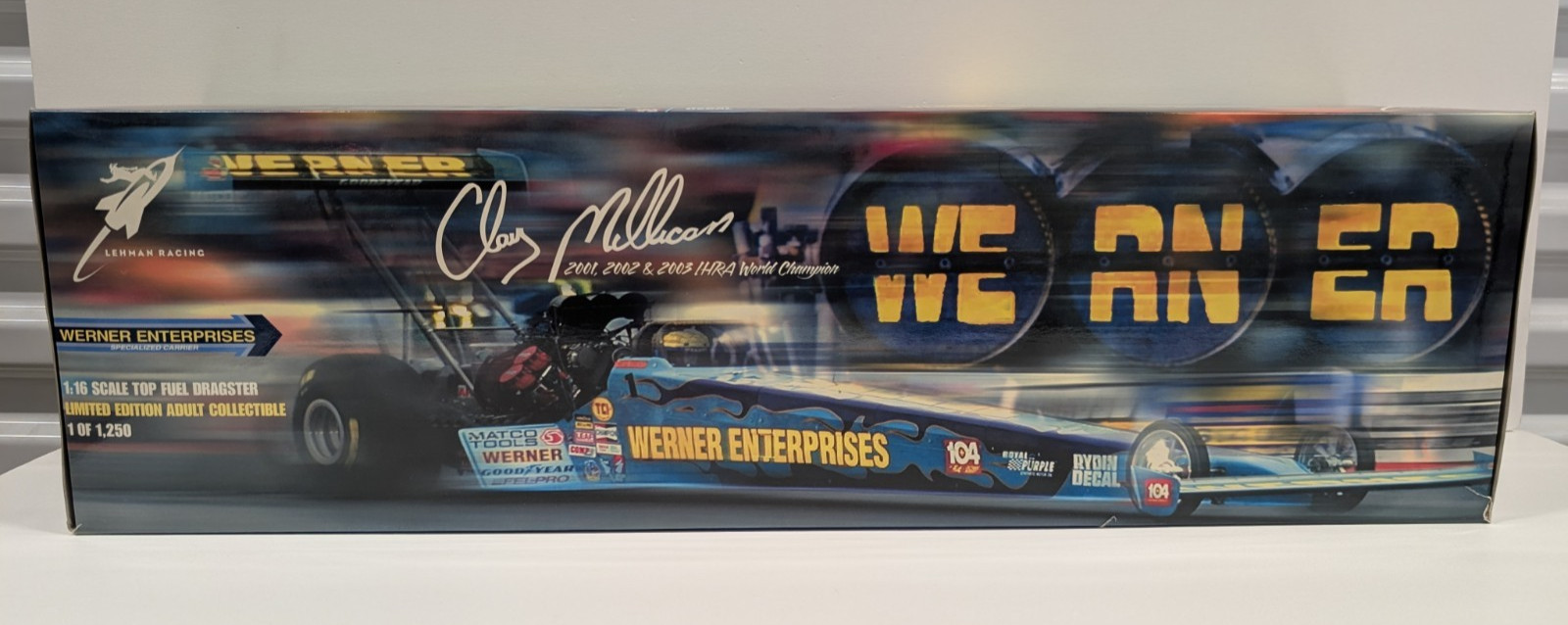 Milestone Werner Enterprises Clay Millican 1/16 Scale Top Fuel Dragster NHRA