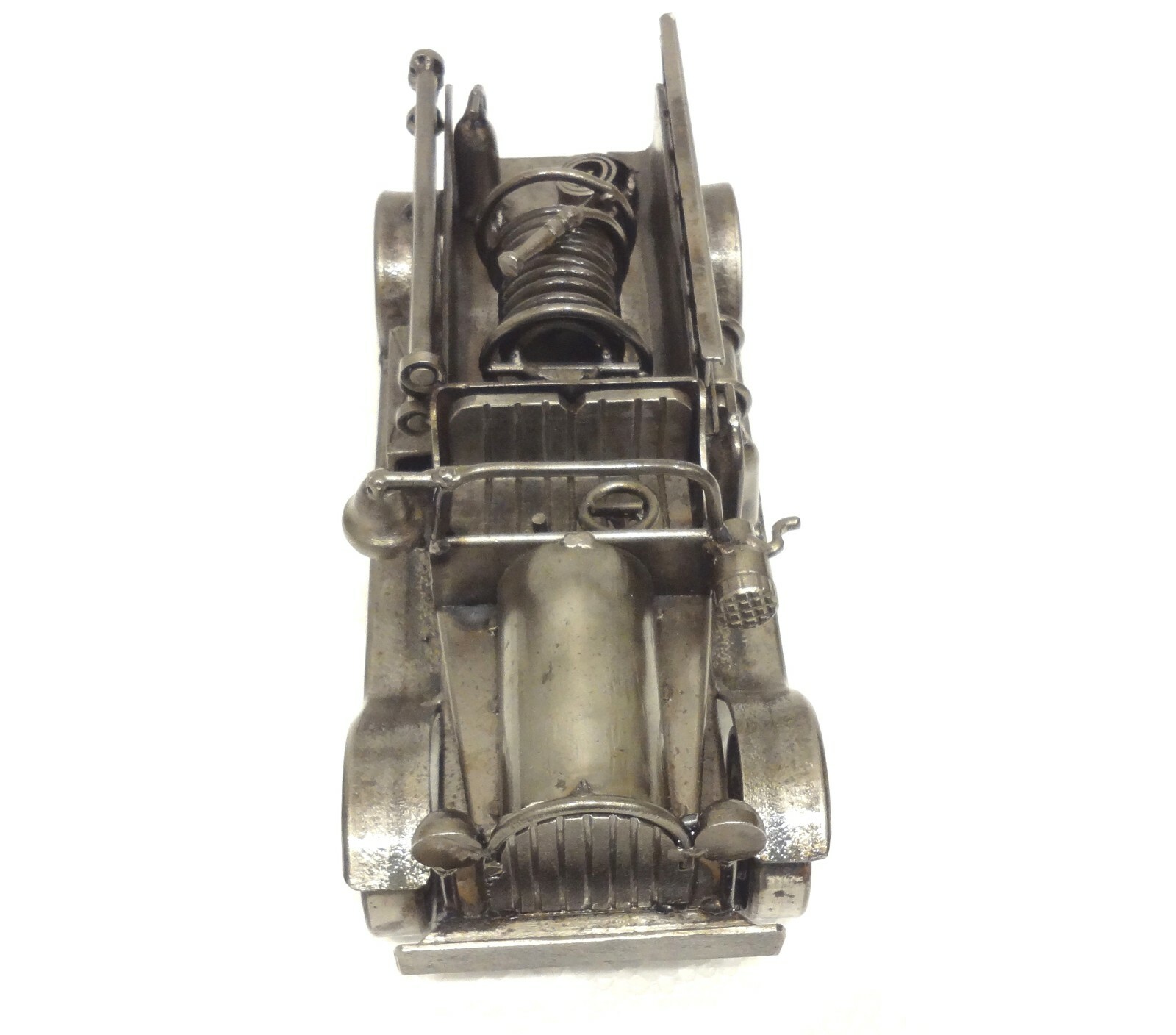 SUPERB SIGNED FIRE TRUCK MASSIVE RECYCLED METAL SCULPTURE STEAMPUNK JUNK ART SEE
