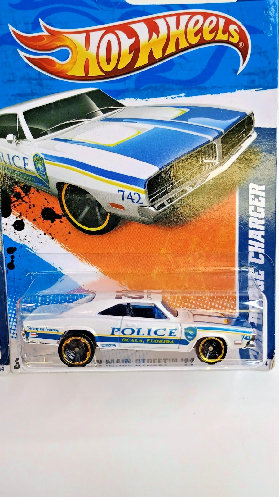 2010 Hot Wheels HW Main Street ~ Delran Fire Dixie Challenger & Ocala Police NEW