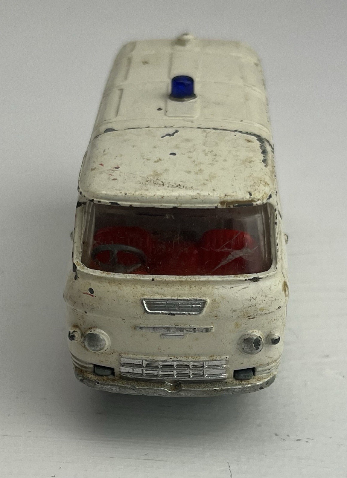 Corgi Toys Commer 3/4 ton chassis Ambulance White with Red Seats Removable Top