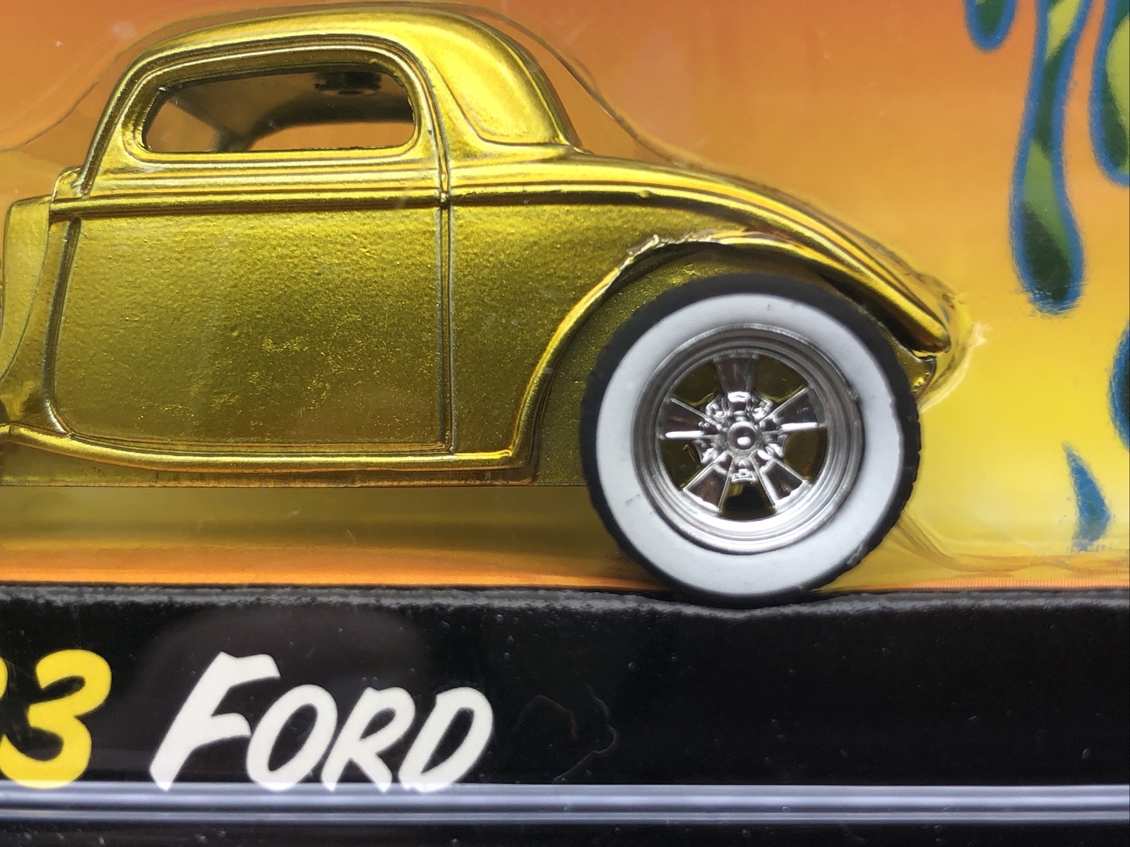 Jada Road Rats Rick Dore Series 1933 33 Ford Gold Diecast Rubber Tires 1/64