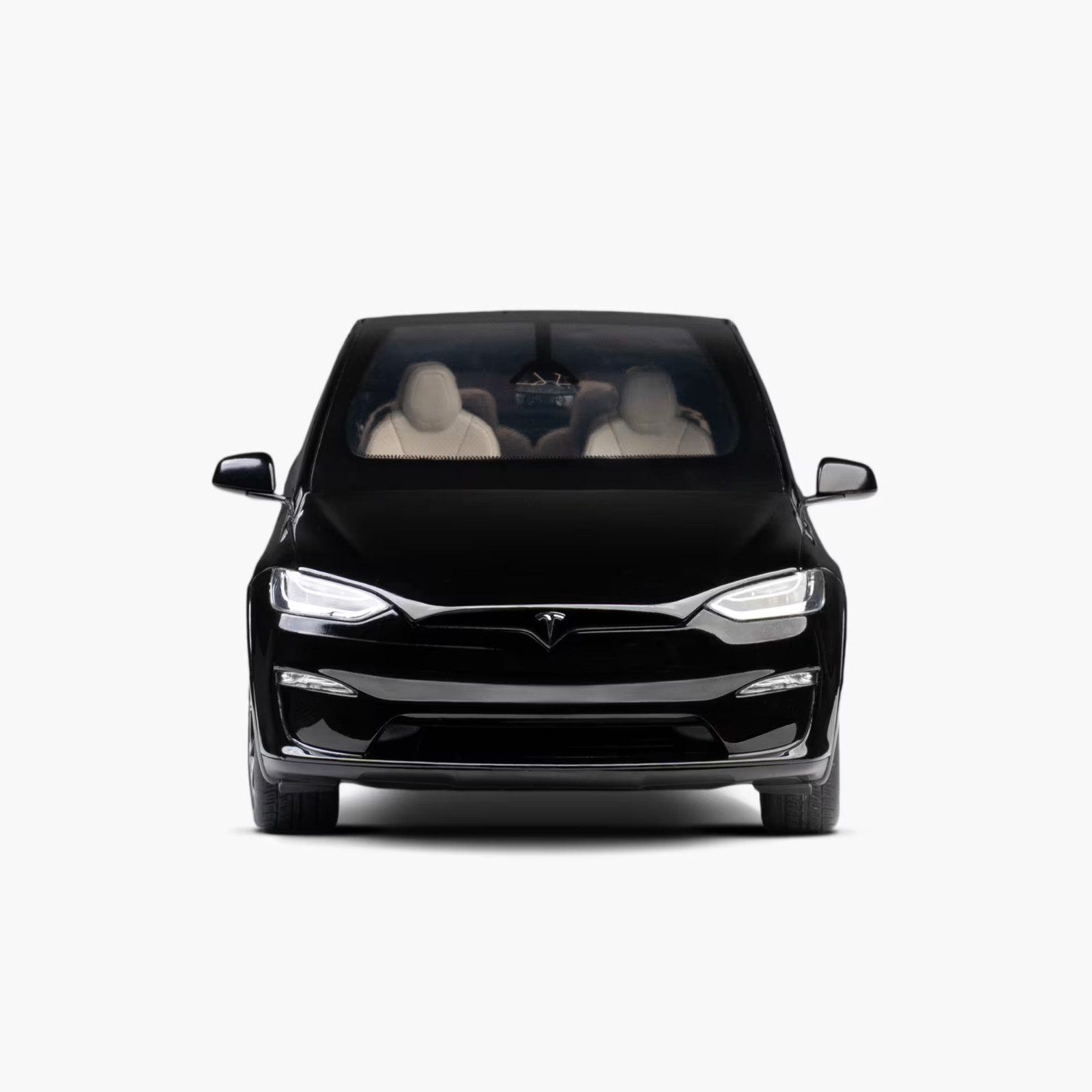 Tesla Model X Solid Black Diecast 1:18 Scale Brand New!