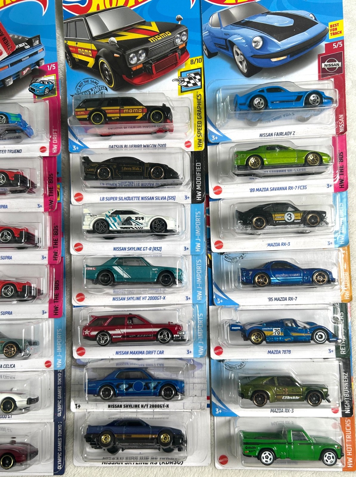 Hot Wheels JDM LOT of 44 Nissan Toyota Mazda Honda LBWK Civic + TREASURE HUNT