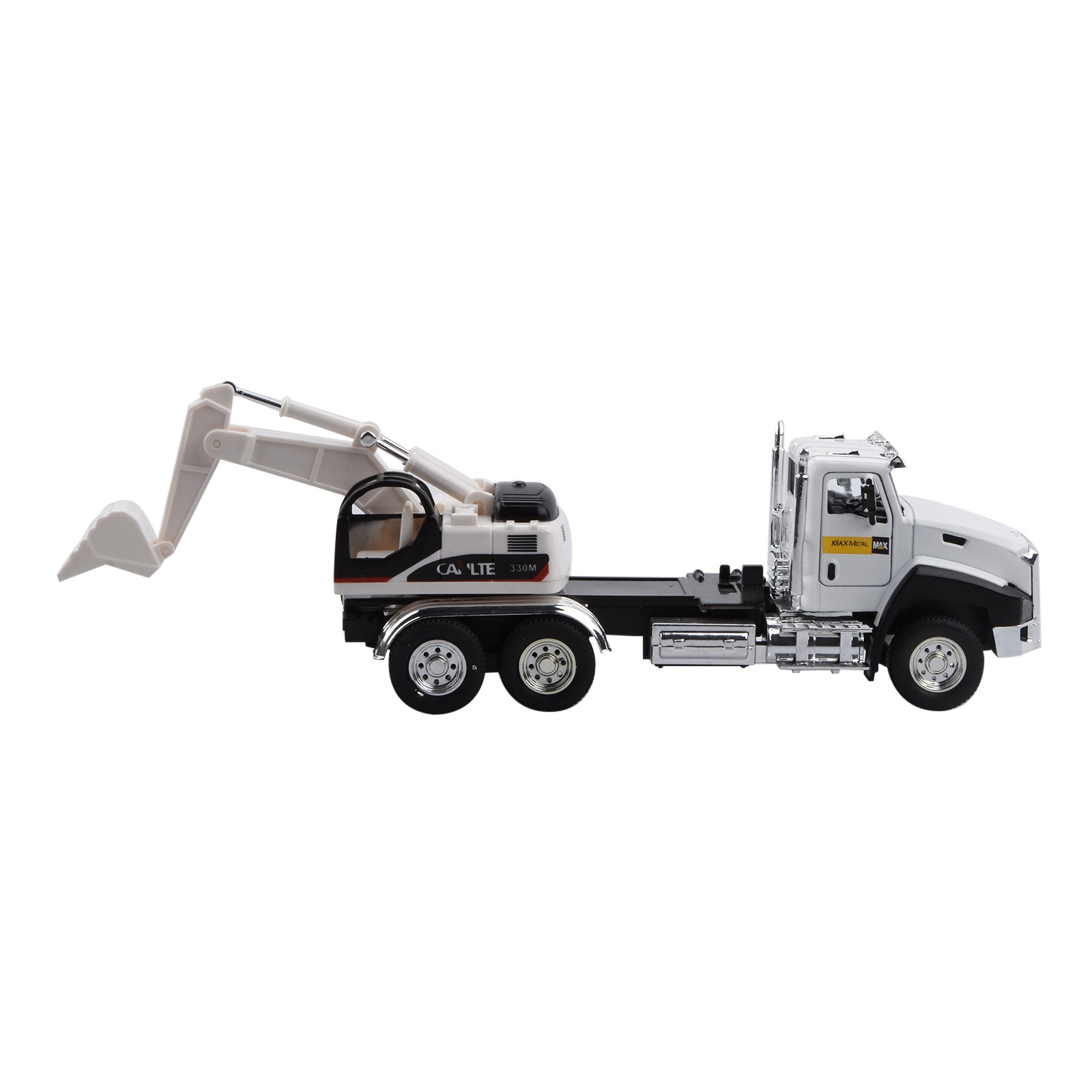 1:50 Engineering Alloy Truck Model Car Kid Toy Vehicle Gift/Decoration Pull Back