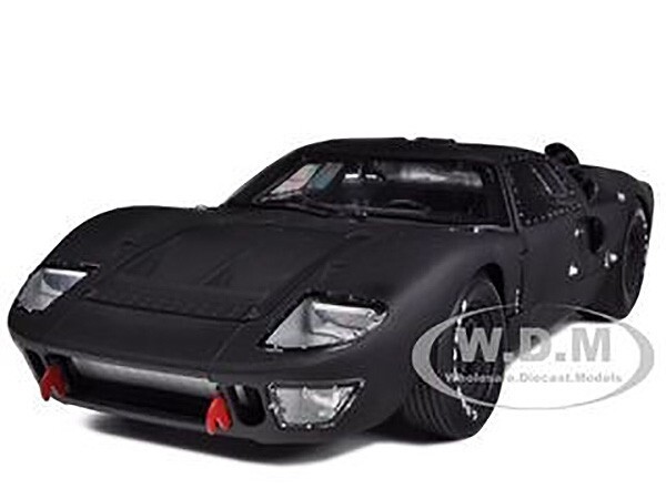 1966 FORD GT-40 MK2 MATT BLACK 1/18 DIECAST MODEL CAR SHELBY COLLECTIBLES SC412