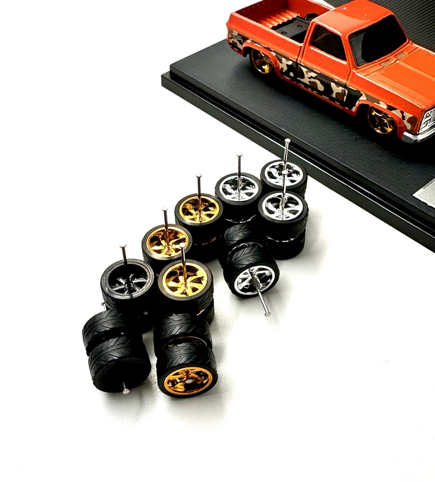 NEW MIXED Blade 12.7mm 5x PACK For HW 83 Silverado Wheels Rubber Tires for 1/64